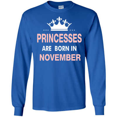 Princesses Are Born in November Shirt, Hoodie, Tank