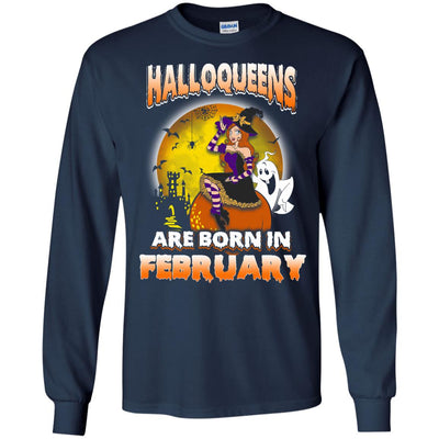 Halloqueens are born in February shirt, hoodie, tank