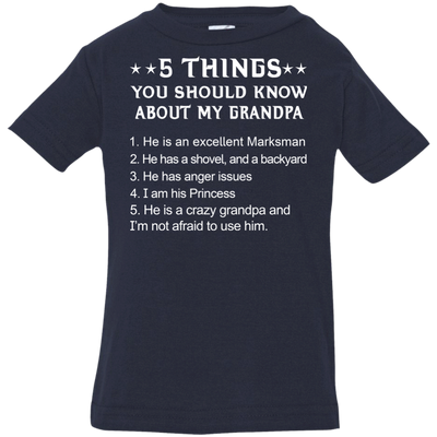 5 Things You Should Know My Grandpa Shirt, Hoodie Youth Shirt