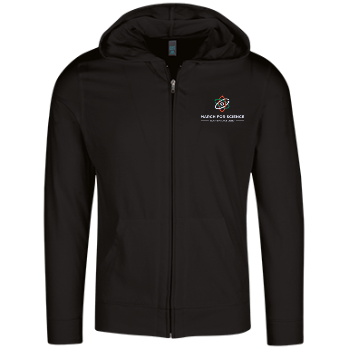 March for Science on Earth Day embroidered zip hoodies