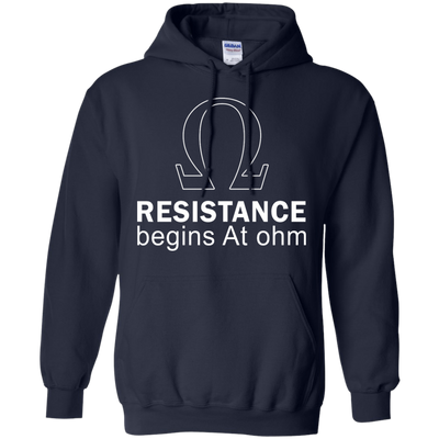 Resistance Begins At Ohm t-shirt, long sleeve, hoodie