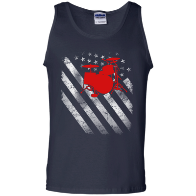 America Flag Drum shirt/hoodie/tank top - ifrogtees