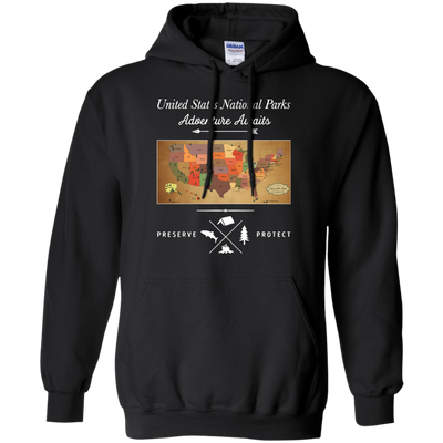 United State National Parks Map shirt, hoodie