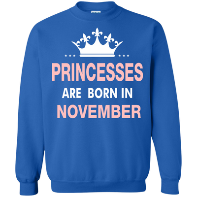 Princesses Are Born in November Shirt, Hoodie, Tank