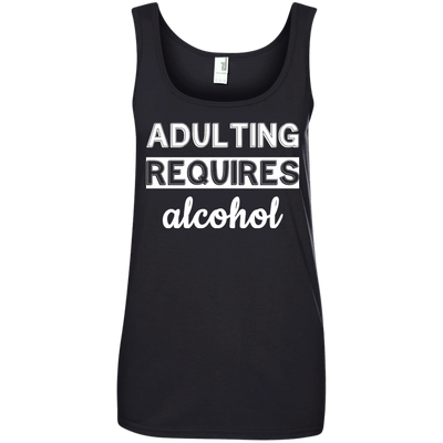 Adulting requires alcohol funny shirt, tank top, hoodie