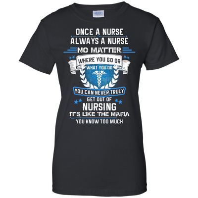 One a nurse always a nurse no matter where you go shirt, hoodie, tank