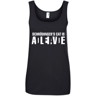 Schrodinger's Cat Is ALIVE shirt, tank, racerback