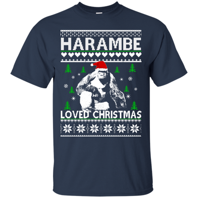 Harambe Loved Christmas Sweater, T-shirt, Hoodie