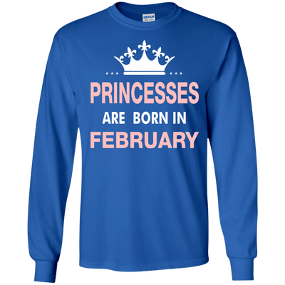 Princesses Are Born in February Shirt, Hoodie, Tank
