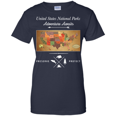 United State National Parks Map shirt, hoodie