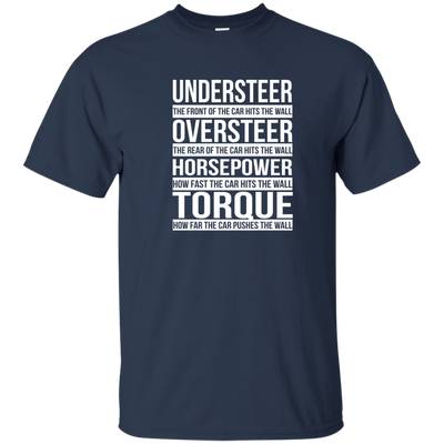 Understeer: The Front Of The Car Hits The Wall shirt, tank, racerback