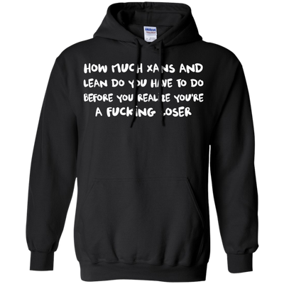 Russ After Show Message shirt: How much xans and lean do you have to do