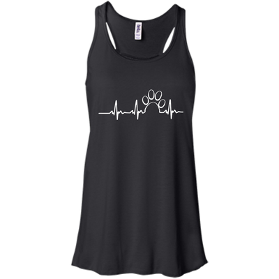 Paw heartbeat t-shirt/hoodie/tank top: dog shirt
