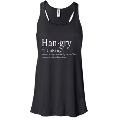 Hangry definition shirt: a state of anger caused by lack of food