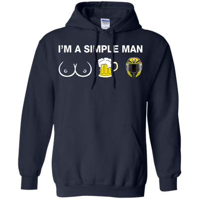 VR46: I'm a simple man I like boobs, beer and helmet shirt, hoodie, tank