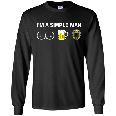 VR46: I'm a simple man I like boobs, beer and helmet shirt, hoodie, tank