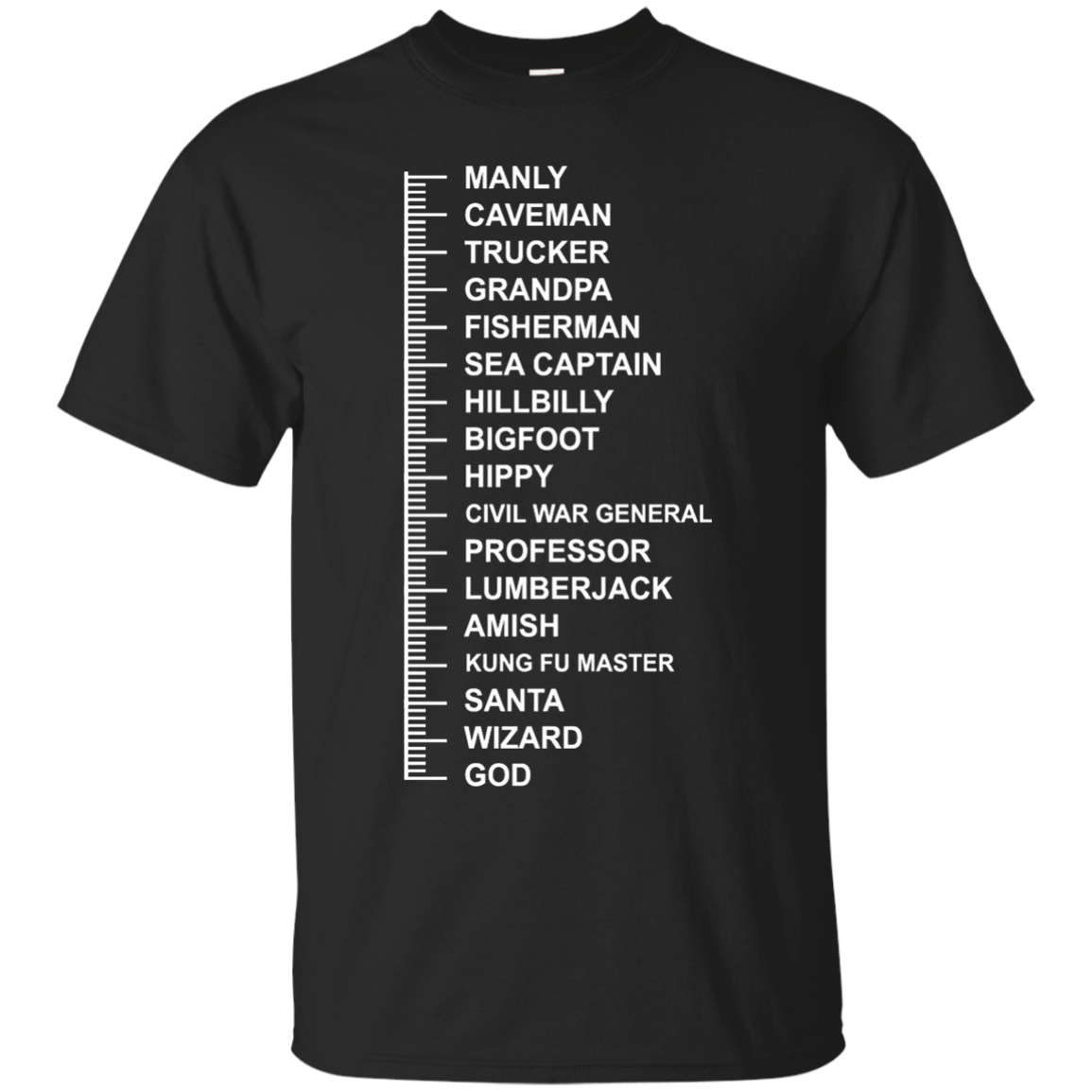 Beard Length Guide Shirt - Beard Ruler shirt - ifrogtees