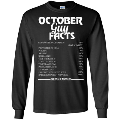 October guy facts servings per container shirt