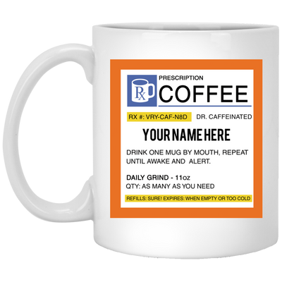 Personalized Prescription Coffee Mug