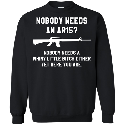 Nobody needs an AR15 funny t-shirt, tank top