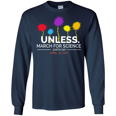 Unless March for Science long sleeve shirt in Navy color