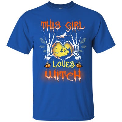 This girl loves witch Halloween t-shirt