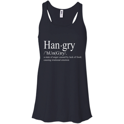 Hangry definition shirt: a state of anger caused by lack of food