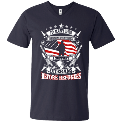 To Many Died Defending Our Country I Support Veterans shirt