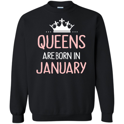 Queens are Born in January Shirt, Hoodie, Tank Top