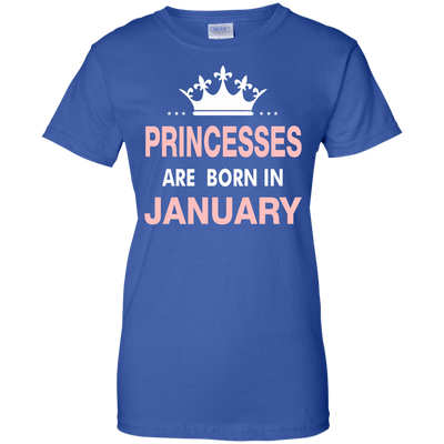 Princesses Are Born in January Shirt, Hoodie, Tank