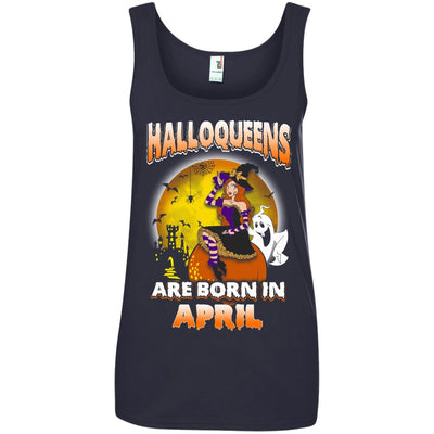 Halloqueens are born in April shirt, hoodie, tank
