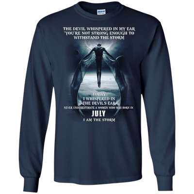 The devil whispered in my ear woman born in July shirt, tank