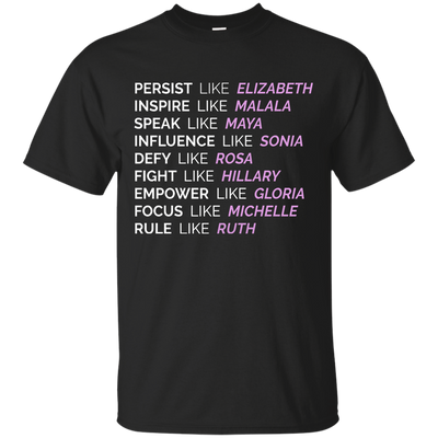 Persist like Elizabeth Inspire like Malala shirt, tank