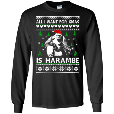 All I Want For Xmas Is Harambe Sweater, Shirt