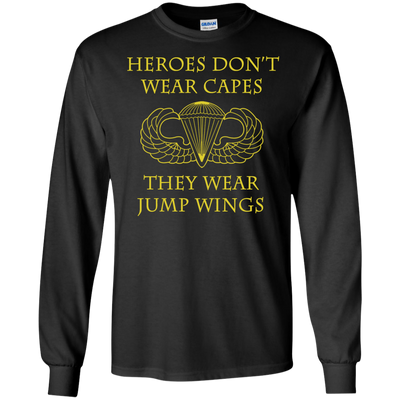 Heroes Don't Wear Capes they Wear Jump Wings Shirt, Hoodie, Tank