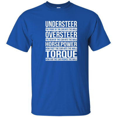 Understeer: The Front Of The Car Hits The Wall shirt, tank, racerback