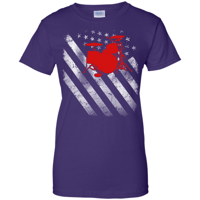 America Flag Drum shirt/hoodie/tank top - ifrogtees