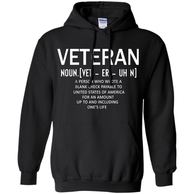 Veteran Definition Shirt, Hoodie, Tank