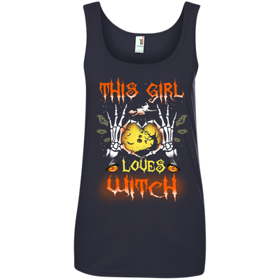 This girl loves witch Halloween t-shirt