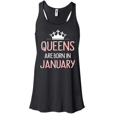 Queens are Born in January Shirt, Hoodie, Tank Top