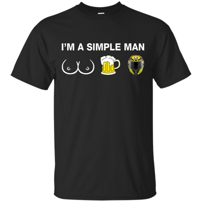 VR46: I'm a simple man I like boobs, beer and helmet shirt, hoodie, tank