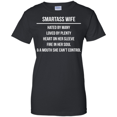Smartass wife hated by many loved by plenty shirt, tank top