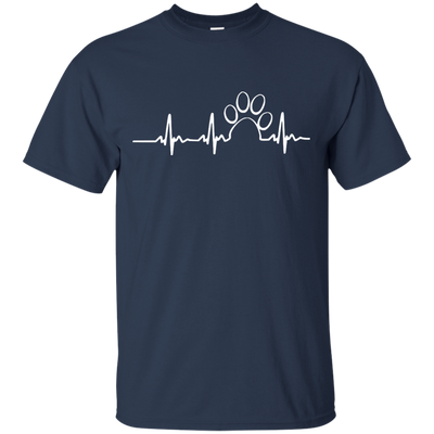 Paw heartbeat t-shirt/hoodie/tank top: dog shirt