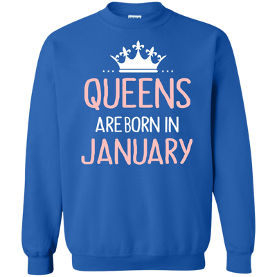 Queens are Born in January Shirt, Hoodie, Tank Top