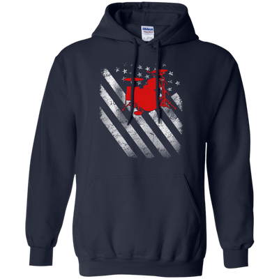 America Flag Drum shirt/hoodie/tank top - ifrogtees