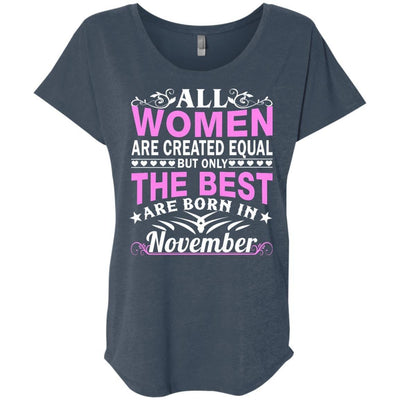 All Women Are Created Equal But Only The Best Are Born In November shirt, tank