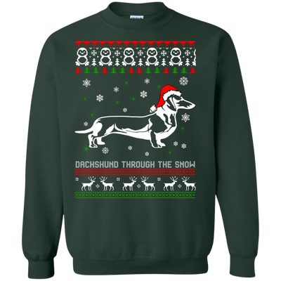 Dachshund Through The Snow Sweater, Shirt, Hoodie
