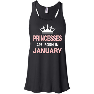 Princesses Are Born in January Shirt, Hoodie, Tank