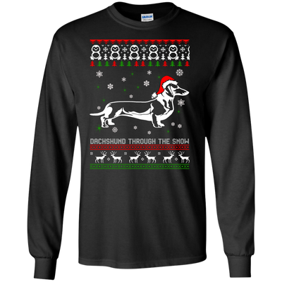 Dachshund Through The Snow Sweater, Shirt, Hoodie