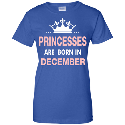 Princesses Are Born in December Shirt, Hoodie, Tank